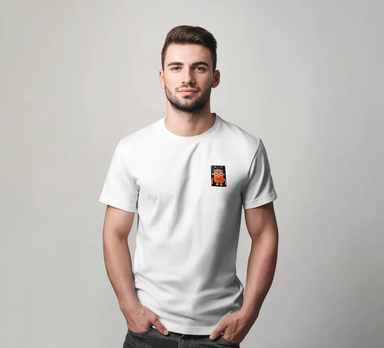 Kosmischer Roboter T-Shirt von KidzStudio