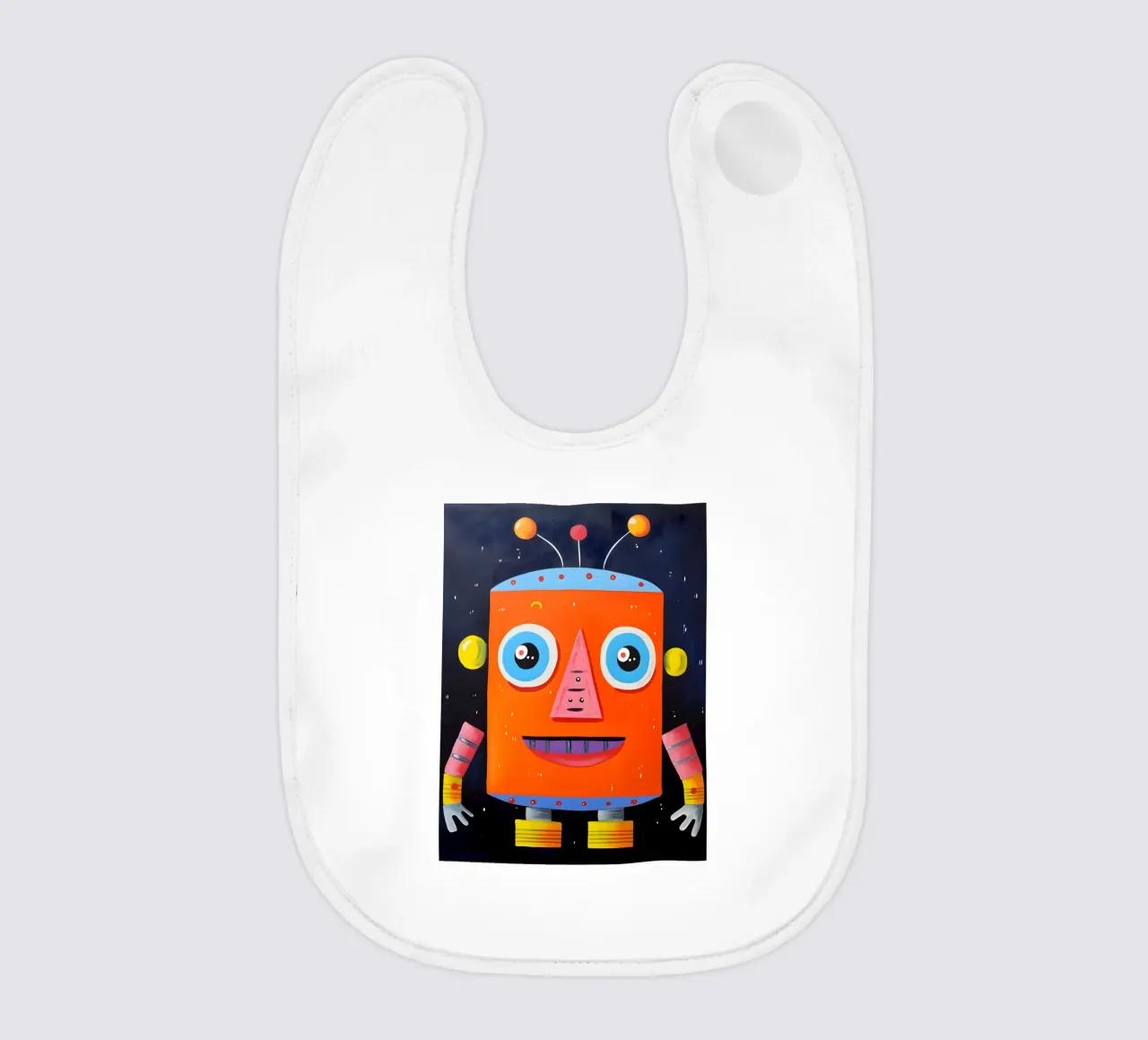 Kosmischer Roboter Babylätzchen von KidzStudio
