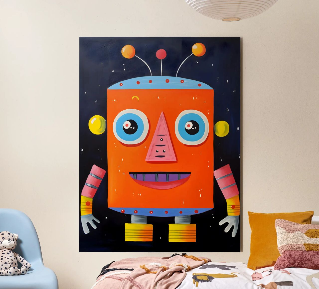 Robot cosmico alluminio dibond da KidzStudio