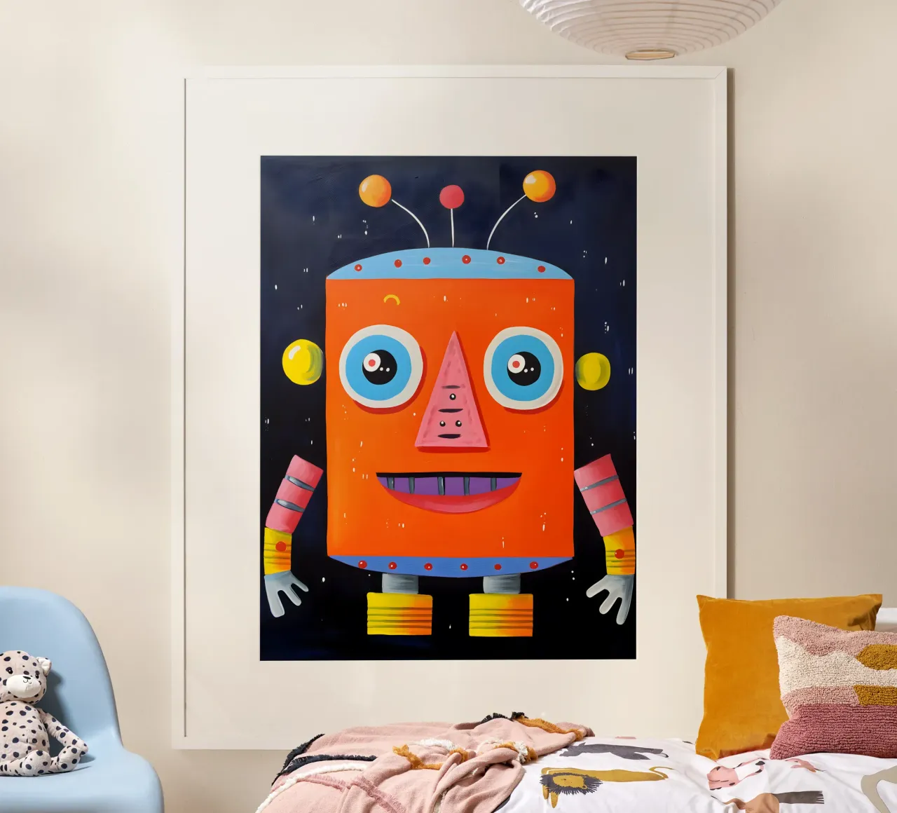 Kosmische robot poster van KidzStudio