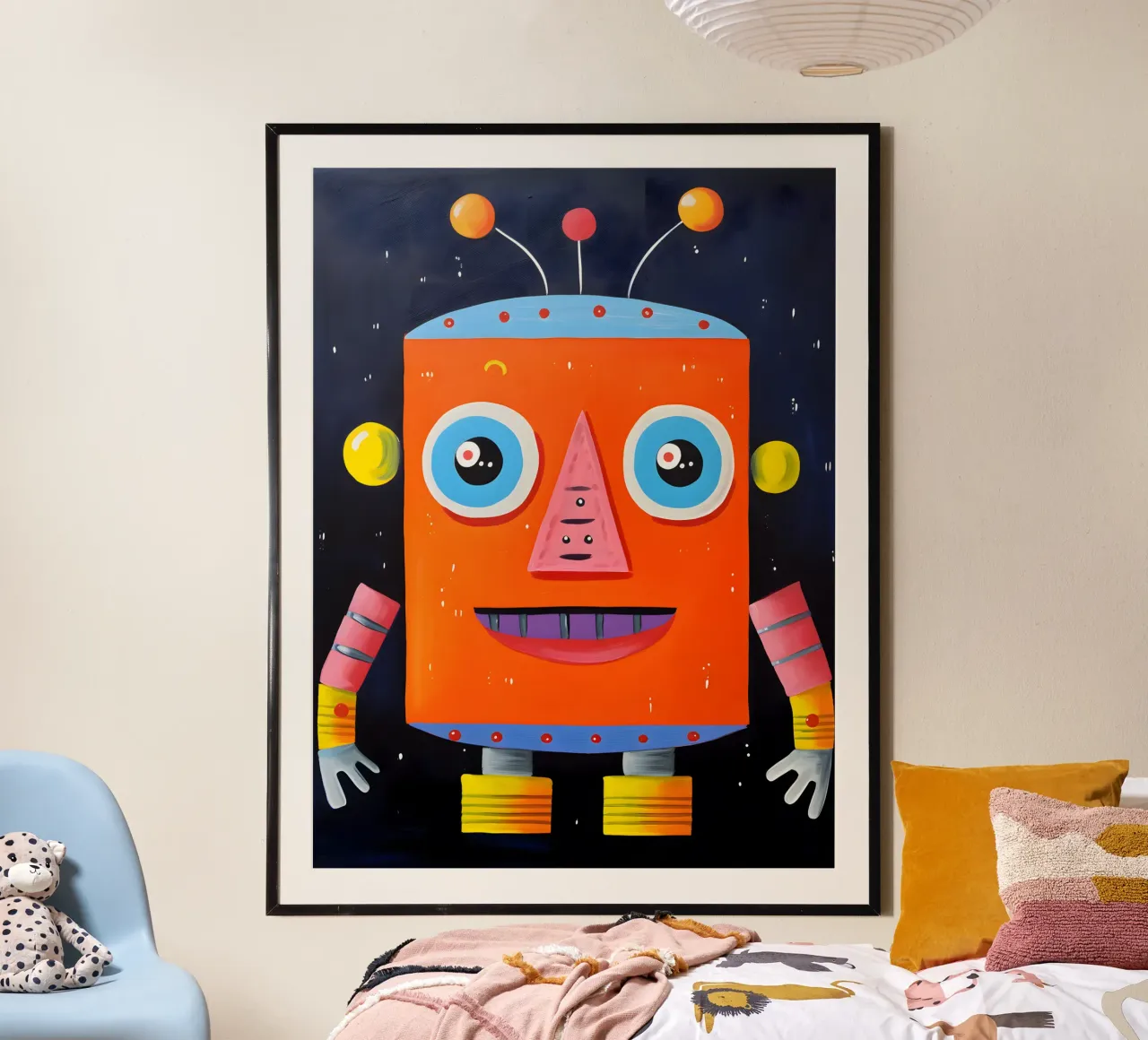 Kosmische robot poster van KidzStudio