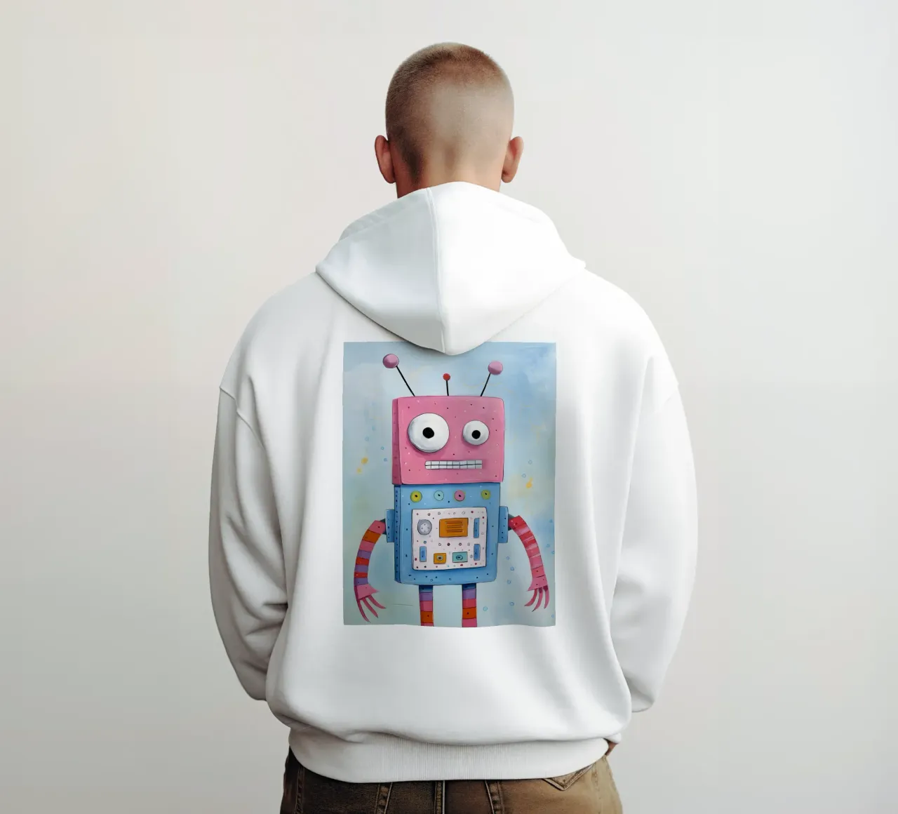 Playful Robot hoodie by KidzStudio