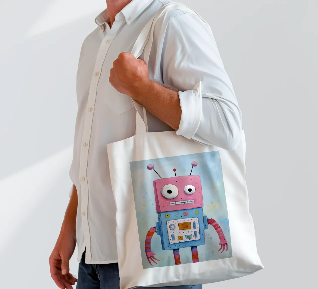 Robot giocoso borsa in juta da KidzStudio