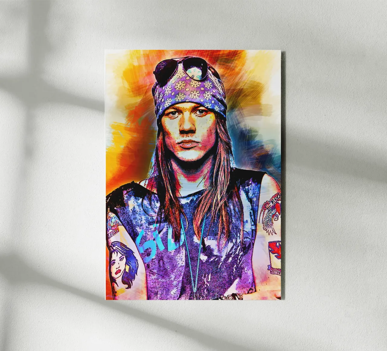 Axl rose alluminio dibond da HopeStudio