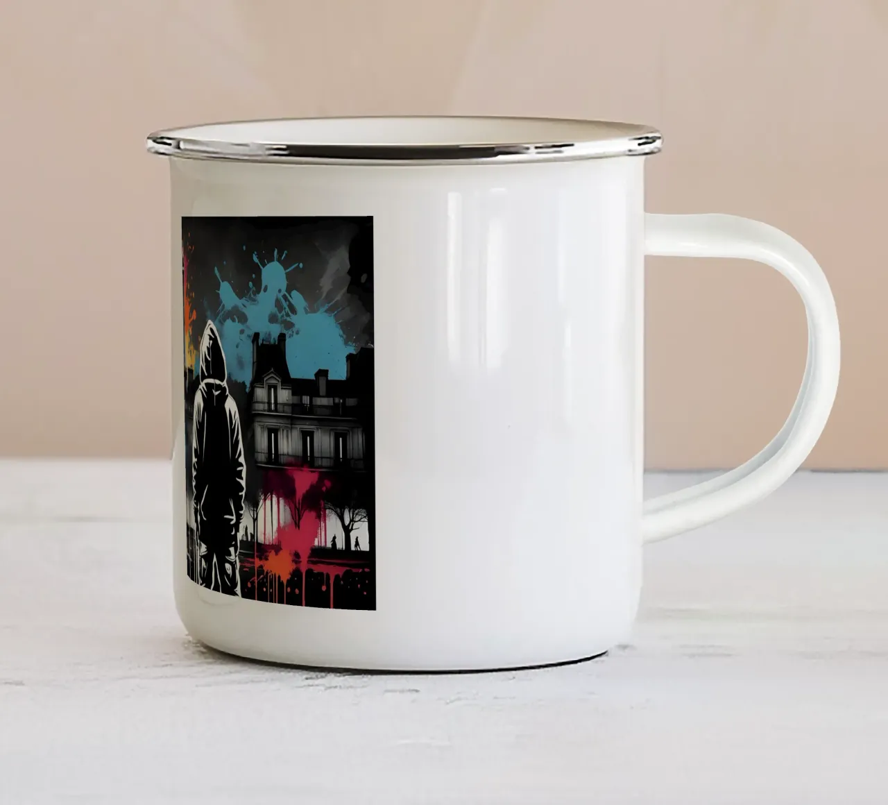 Parigi misteriosa tazza in smalto da Art Digital Visuel