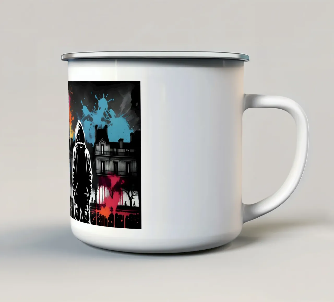 Parigi misteriosa tazza in smalto da Art Digital Visuel
