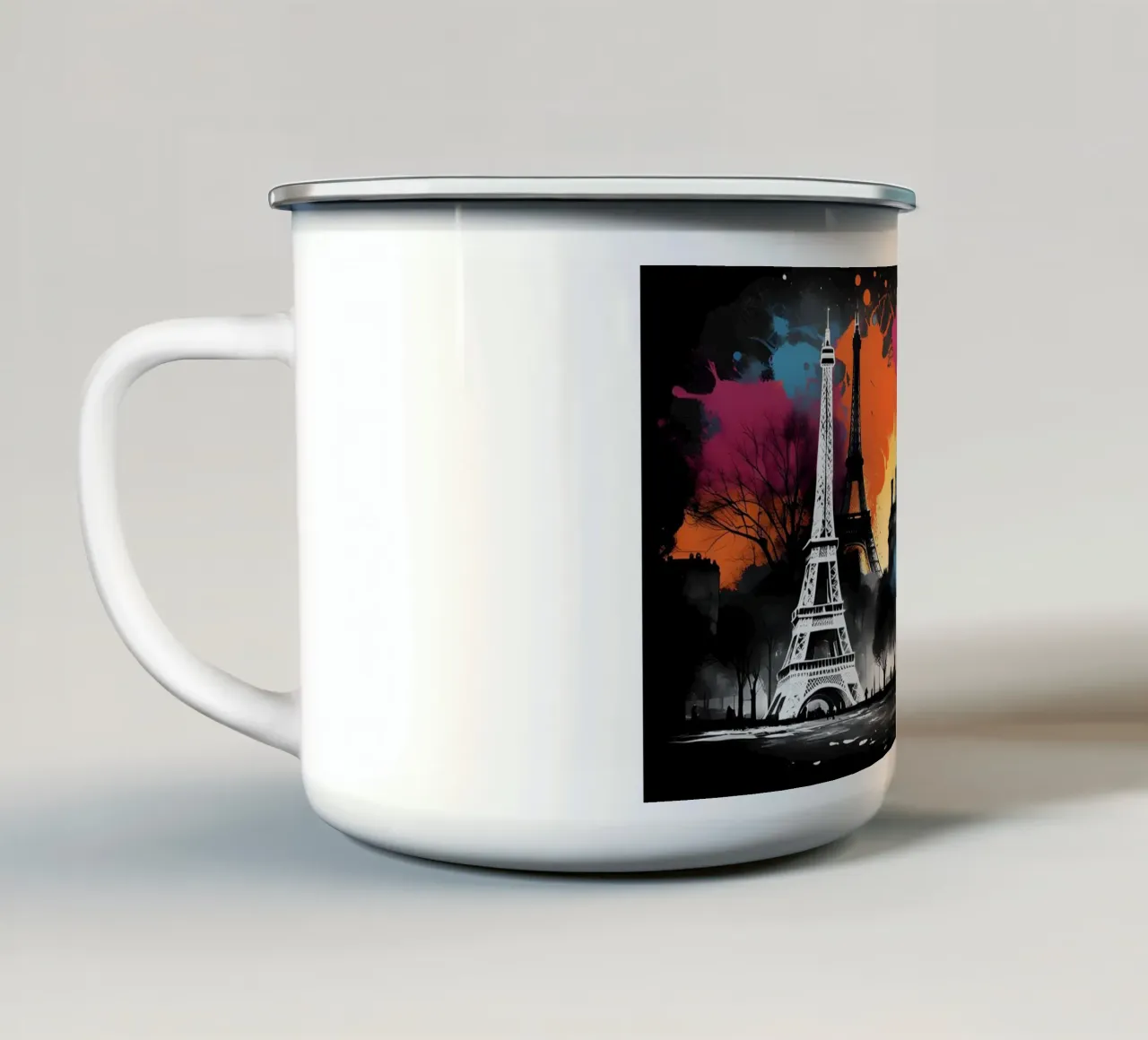 Parigi misteriosa tazza in smalto da Art Digital Visuel