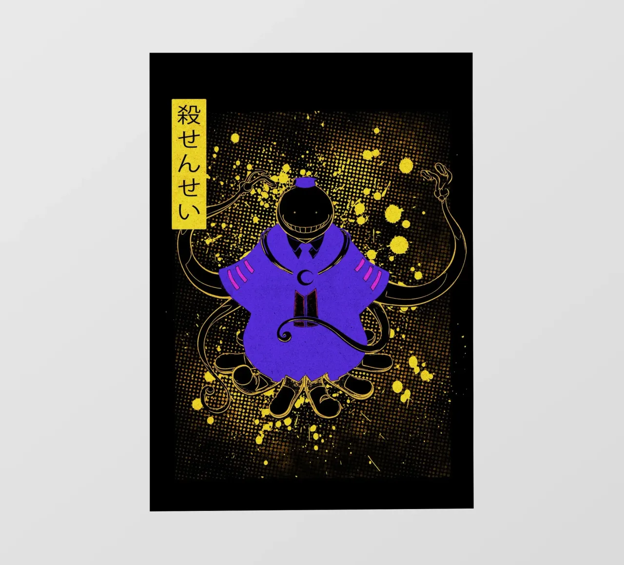 Assassination Classroom Korosensei pellicola backlit da Neonartstudio