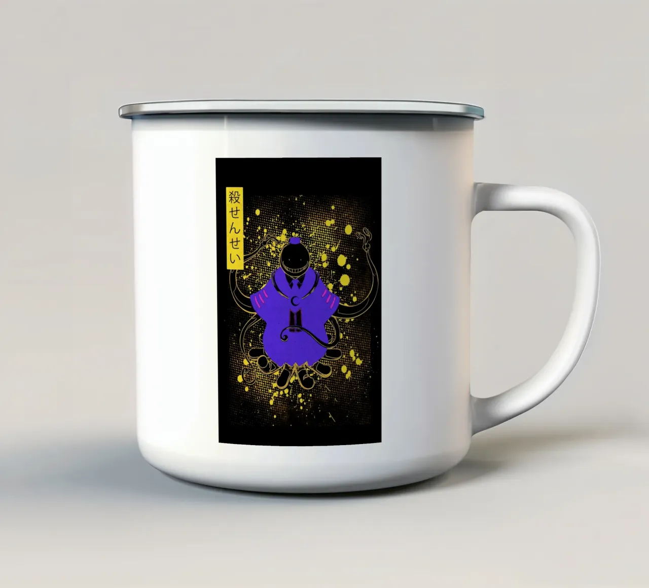 Assassination Classroom Korosensei tazza in smalto da Neonartstudio