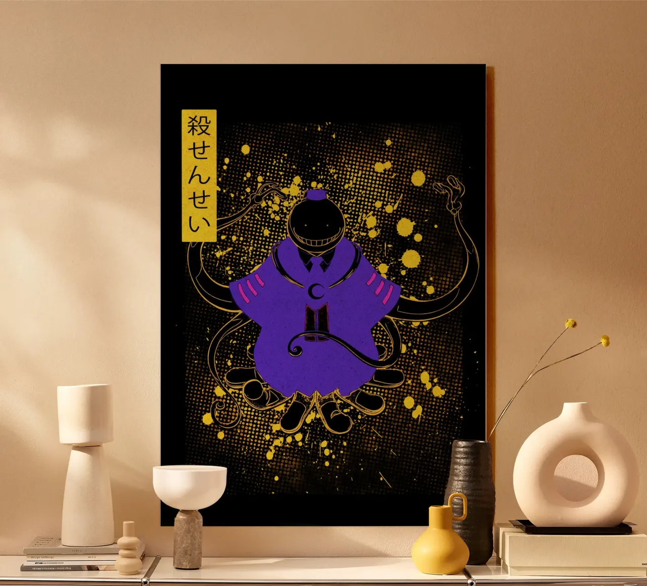 Assassination Classroom Korosensei alluminio dibond da Neonartstudio