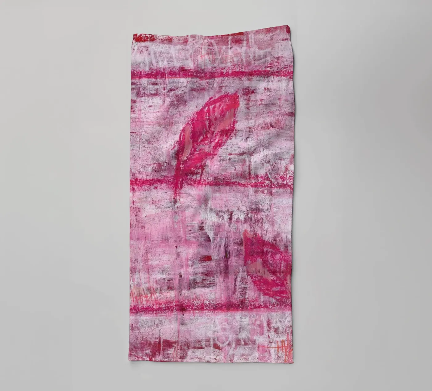 Leaf 01 towel by József Gábos