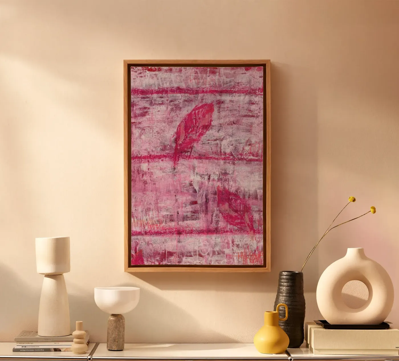 Leaf 01 canvas van József Gábos