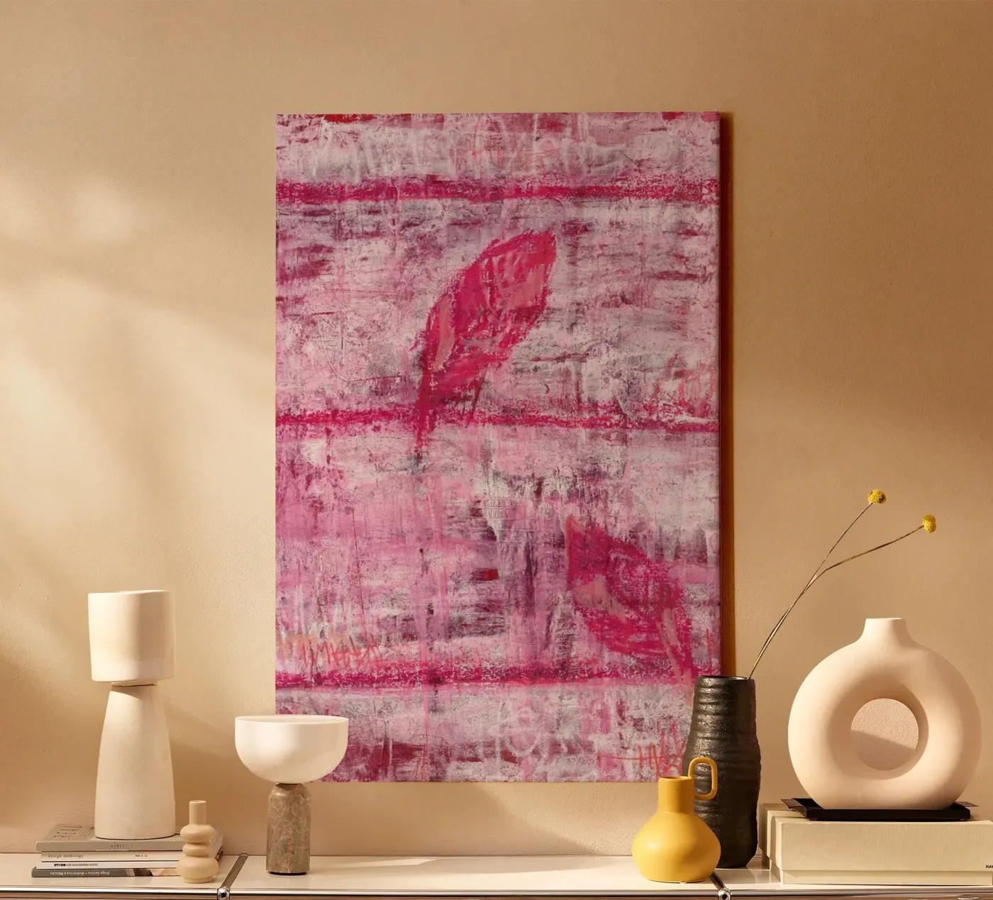 Leaf 01 canvas van József Gábos