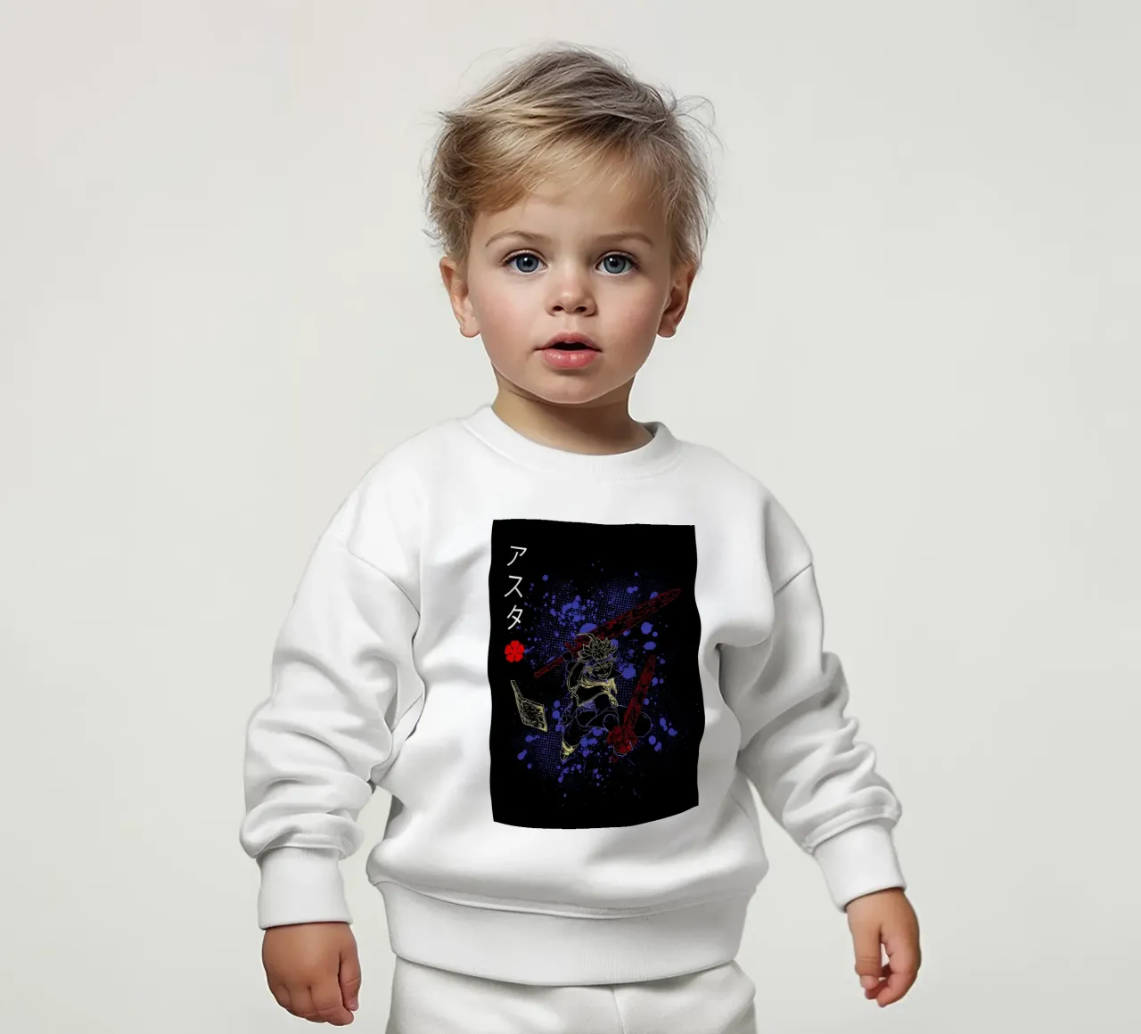 Asta Black Clover felpa neonato da Neonartstudio