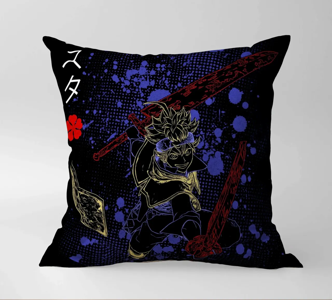 Asta Black Clover cuscino da Neonartstudio