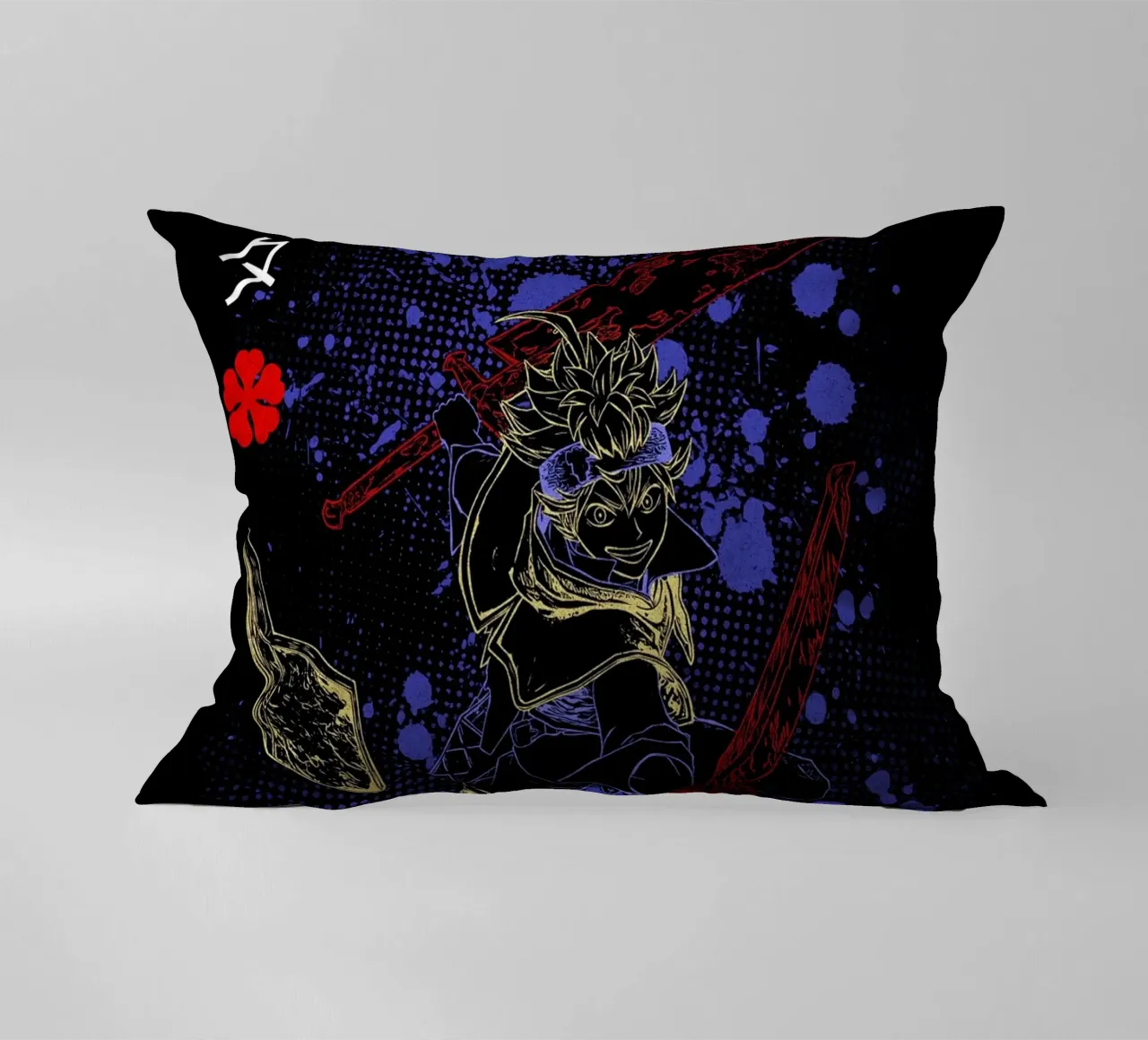 Asta Black Clover cuscino da Neonartstudio
