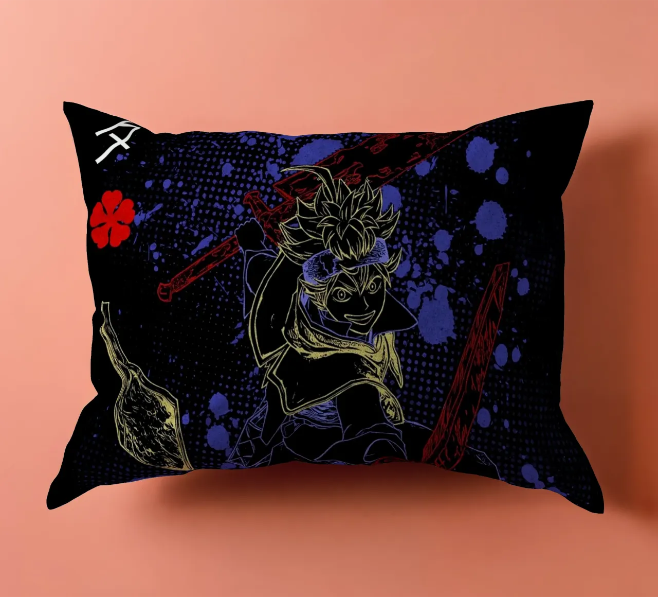 Asta Black Clover cuscino da Neonartstudio