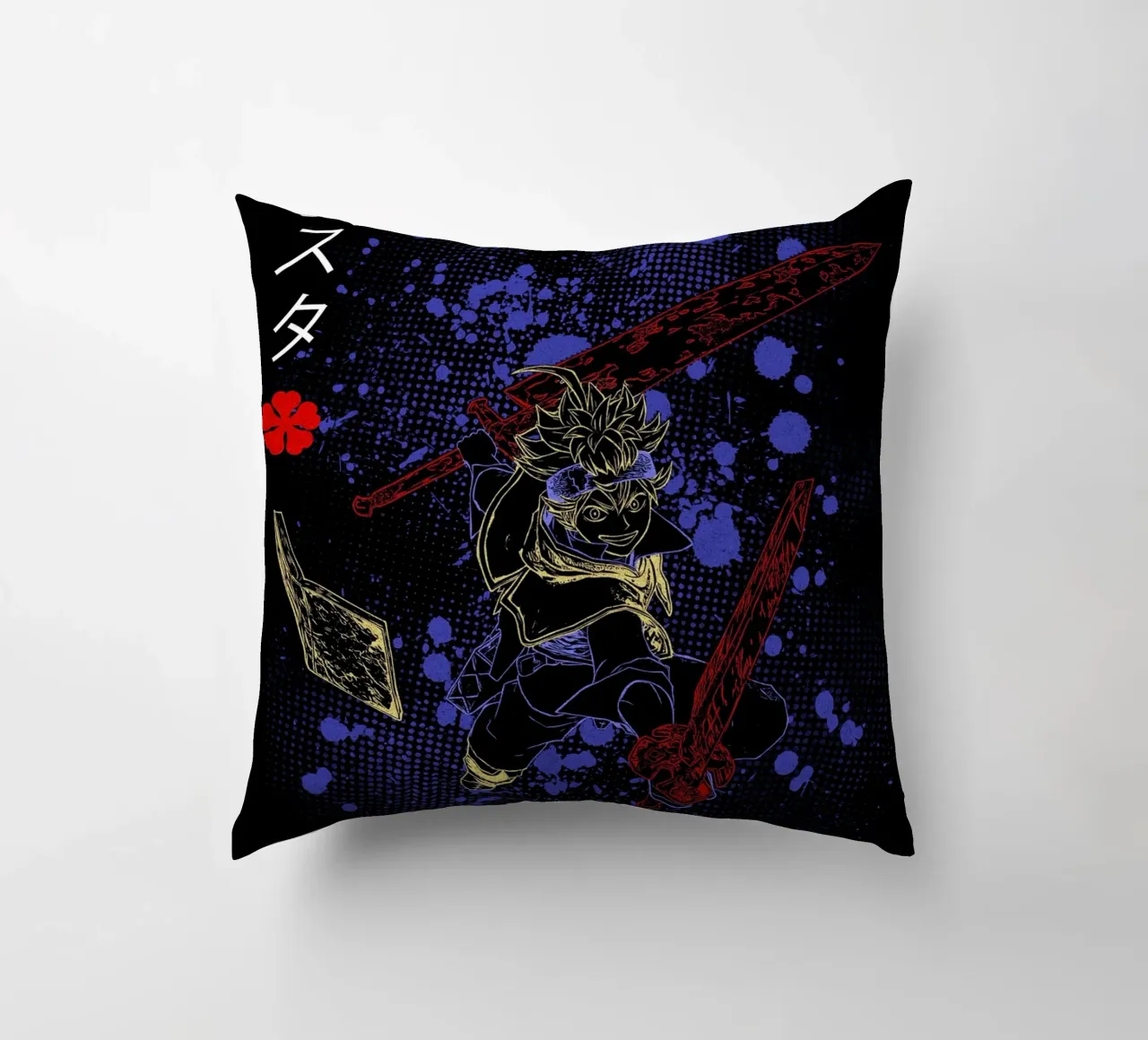 Asta Black Clover cuscino da Neonartstudio