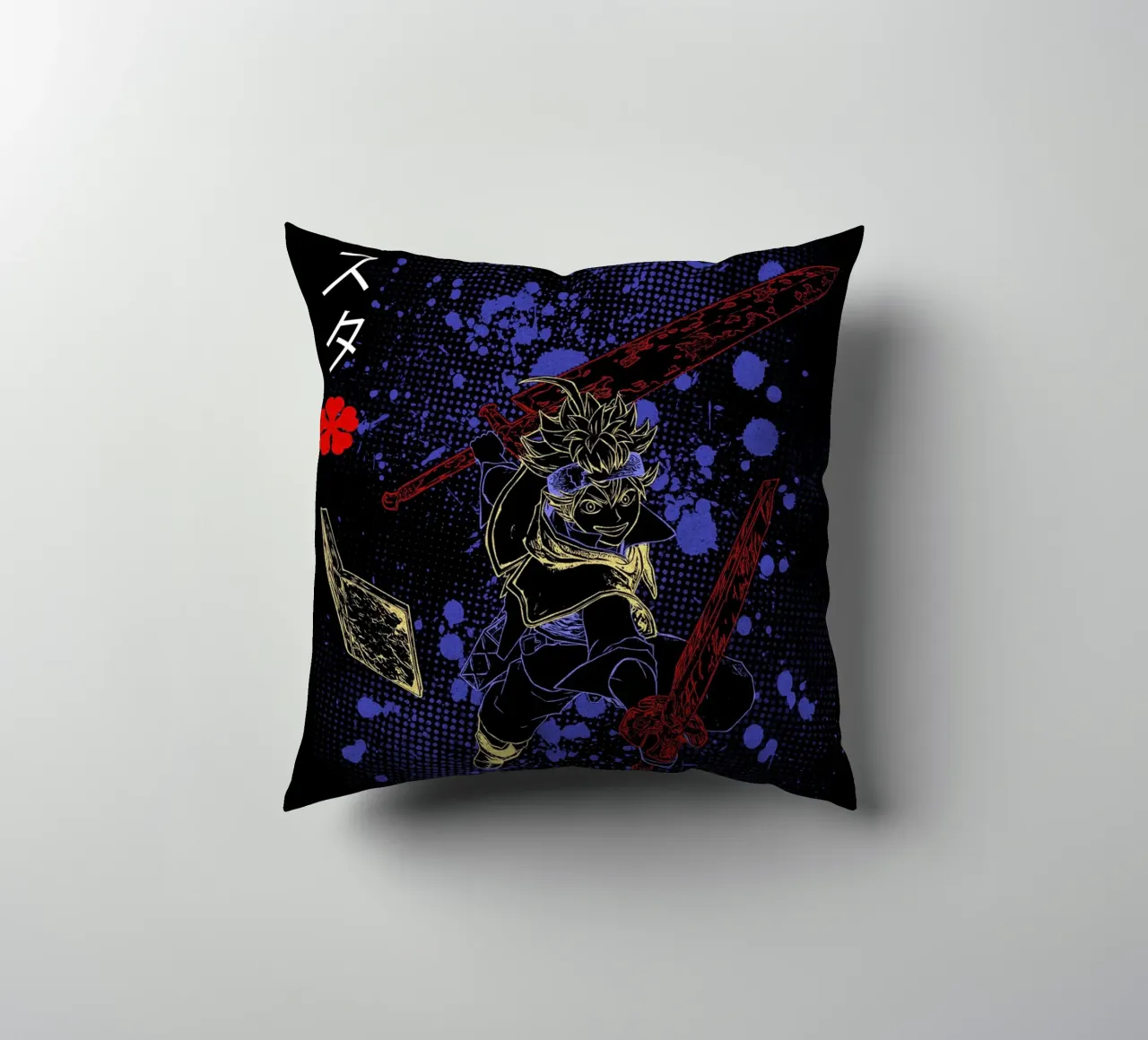 Asta Black Clover cuscino da Neonartstudio