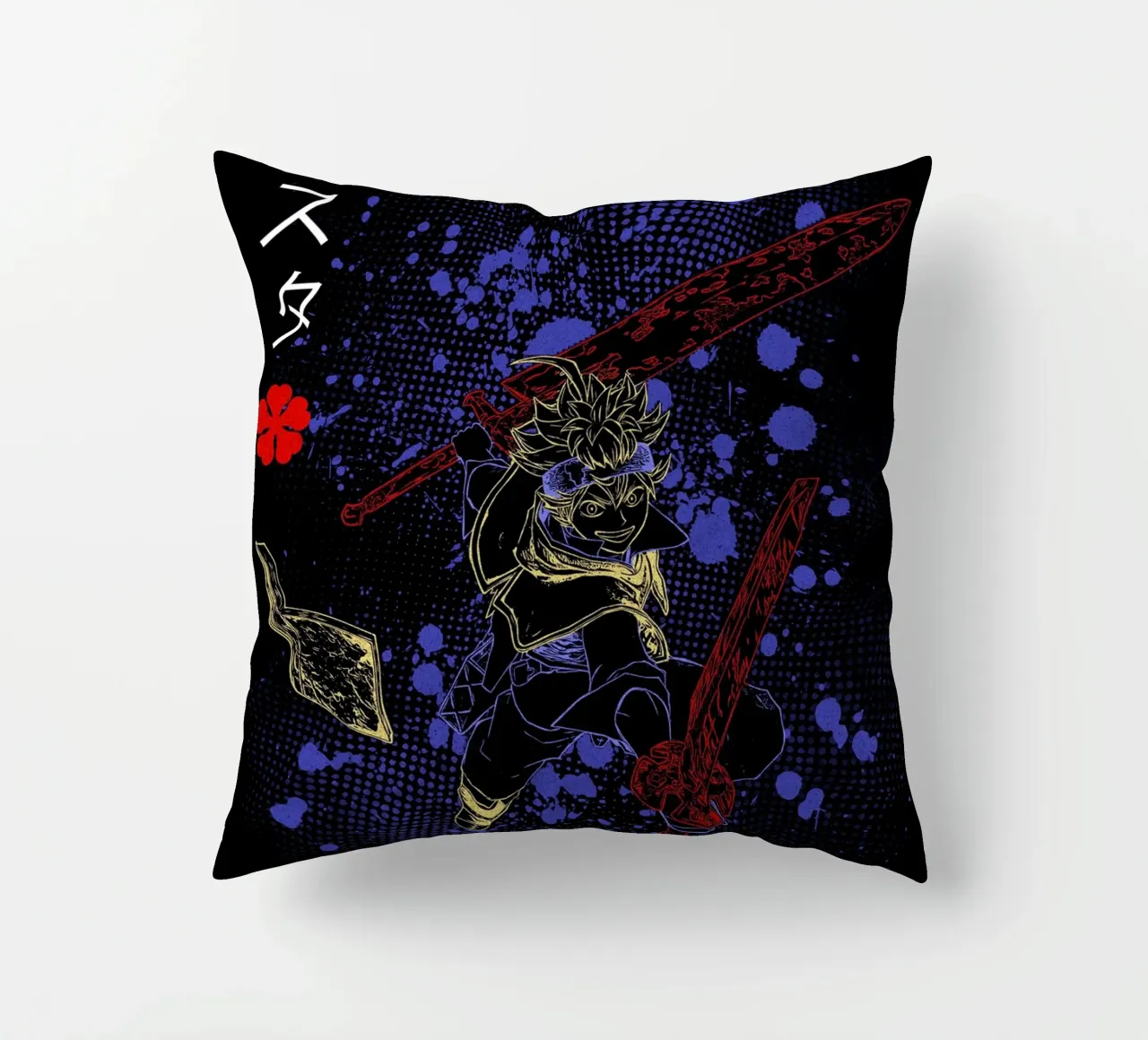 Asta Black Clover cuscino da Neonartstudio