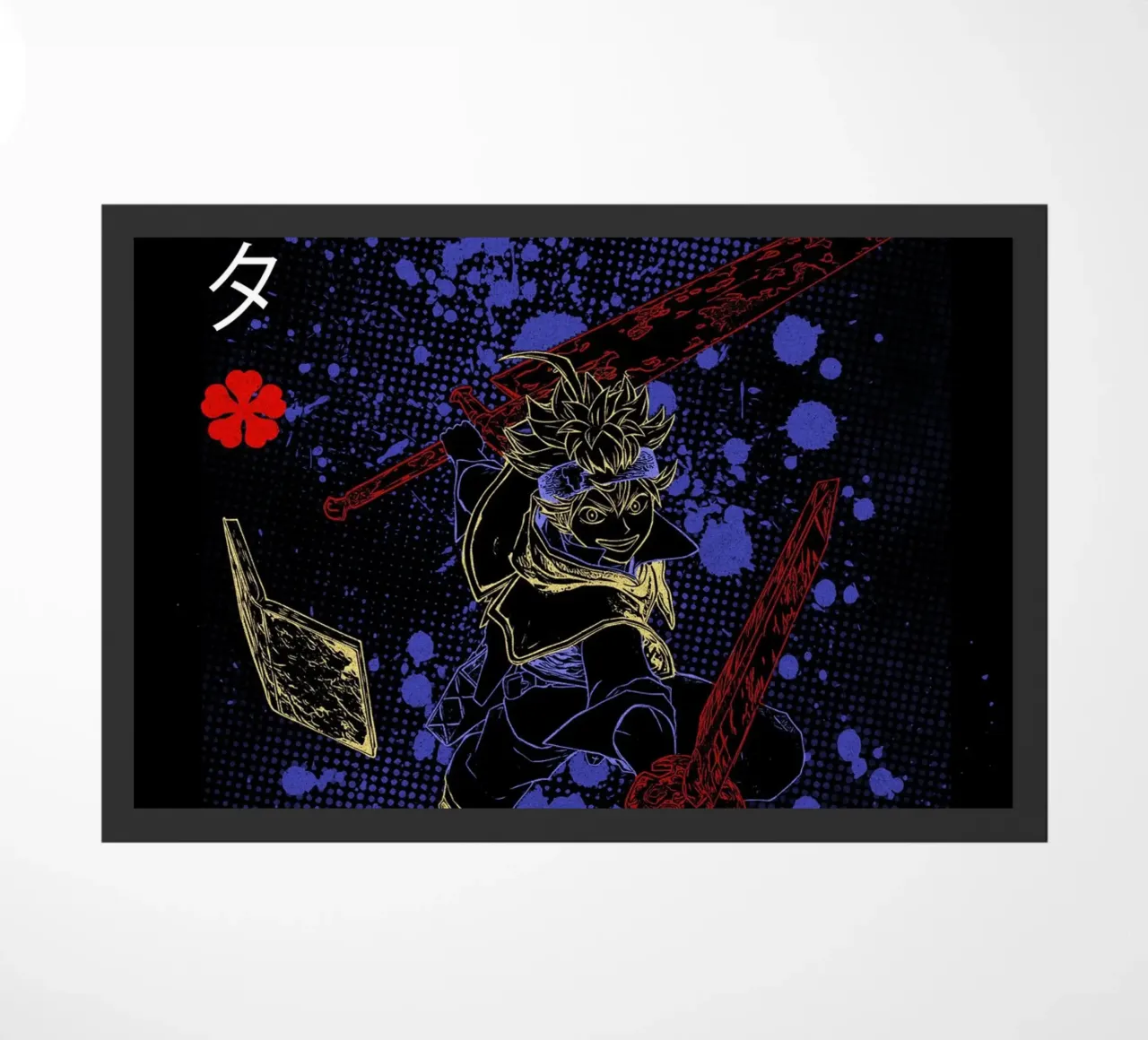 Asta Black Clover zerbino da Neonartstudio