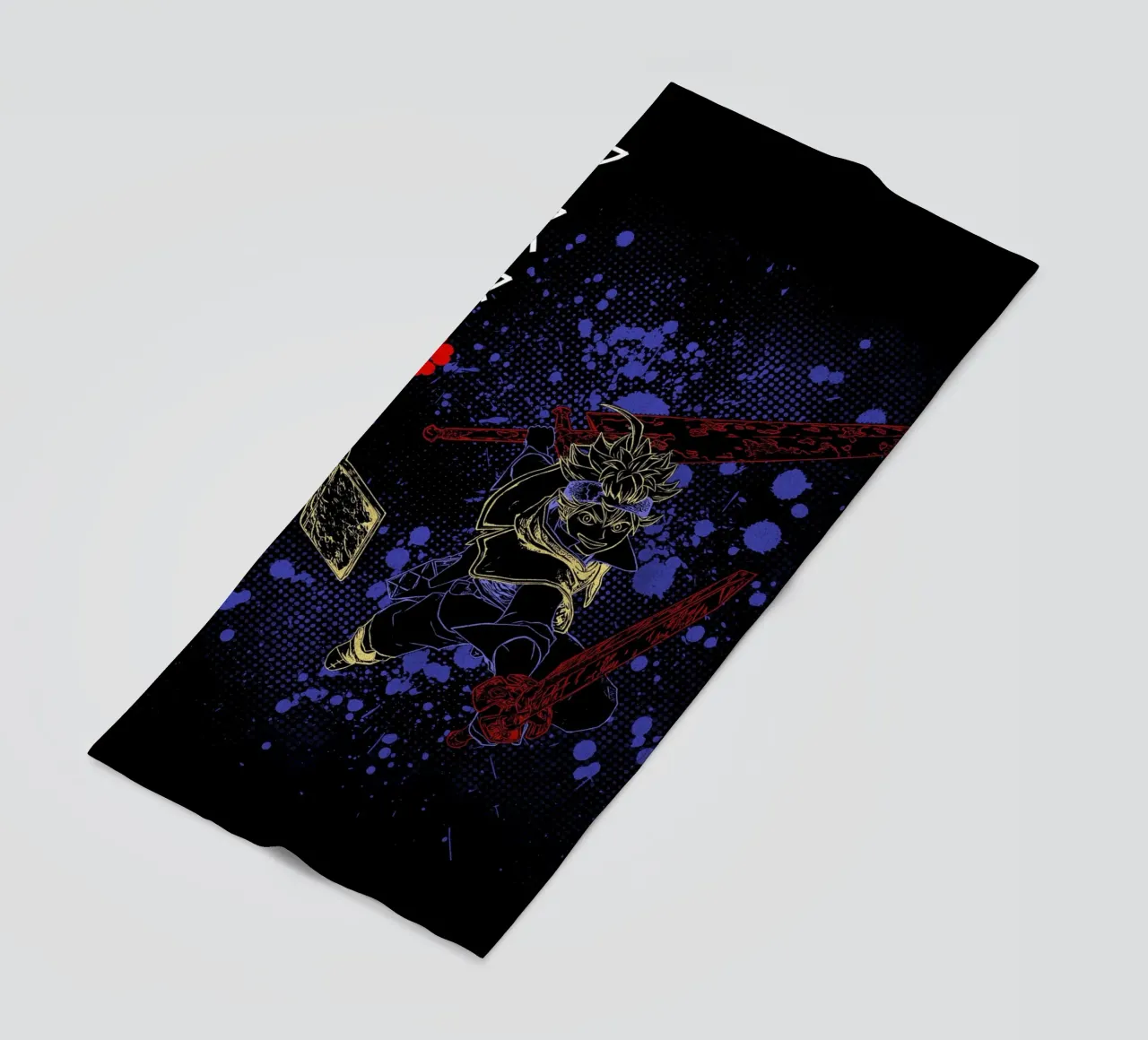 Asta Black Clover telo mare da Neonartstudio
