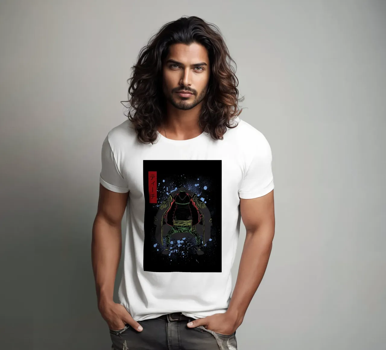 BLACKBEARD one piece t-shirt da Neonartstudio