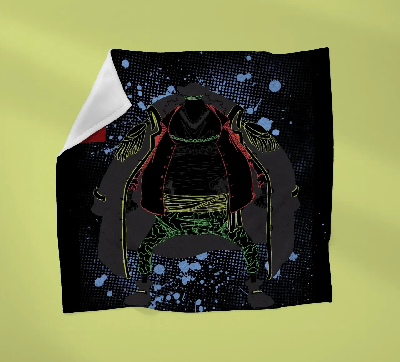 BLACKBEARD one piece coperta in pile da Neonartstudio