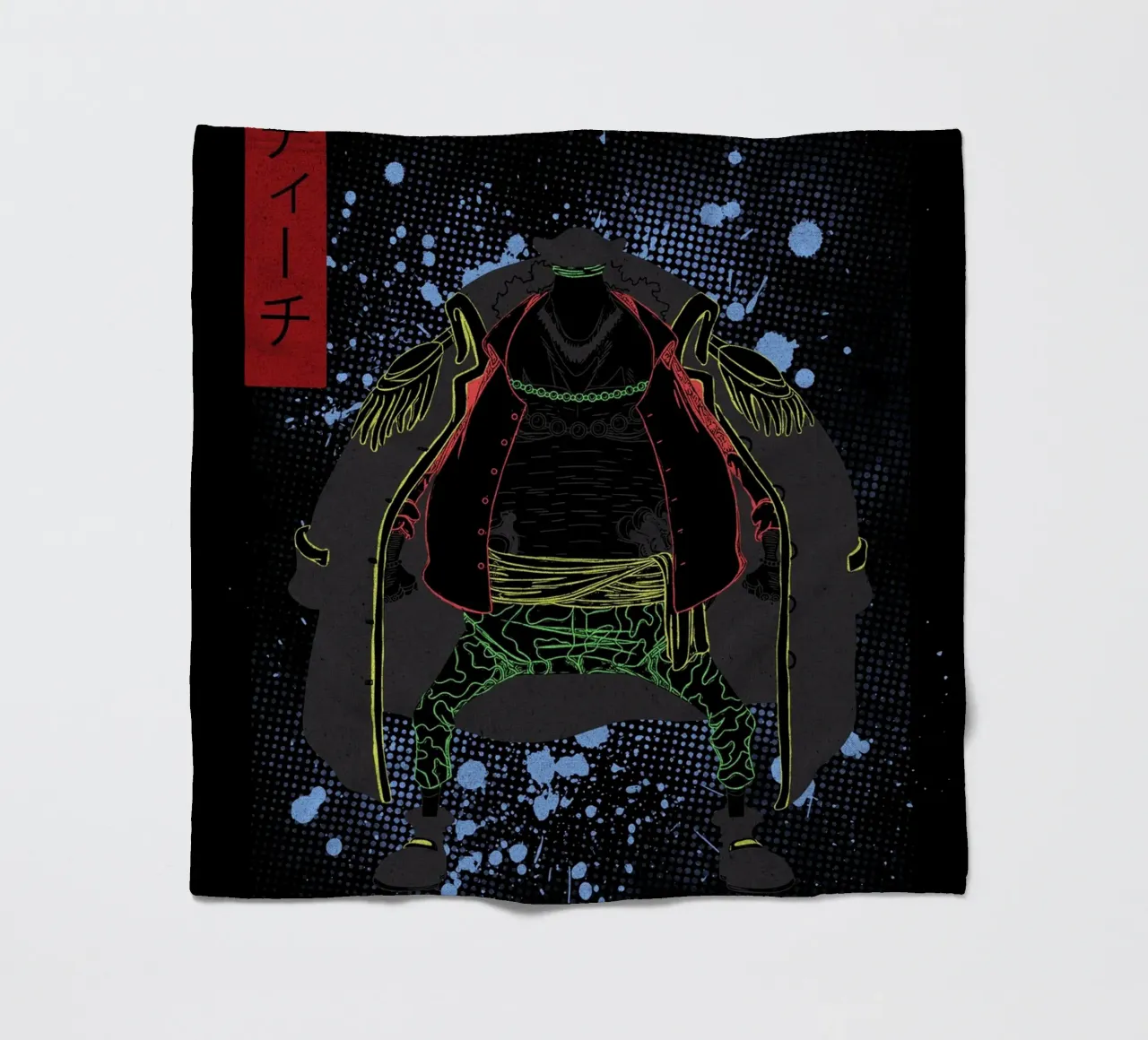 BLACKBEARD one piece coperta in pile da Neonartstudio