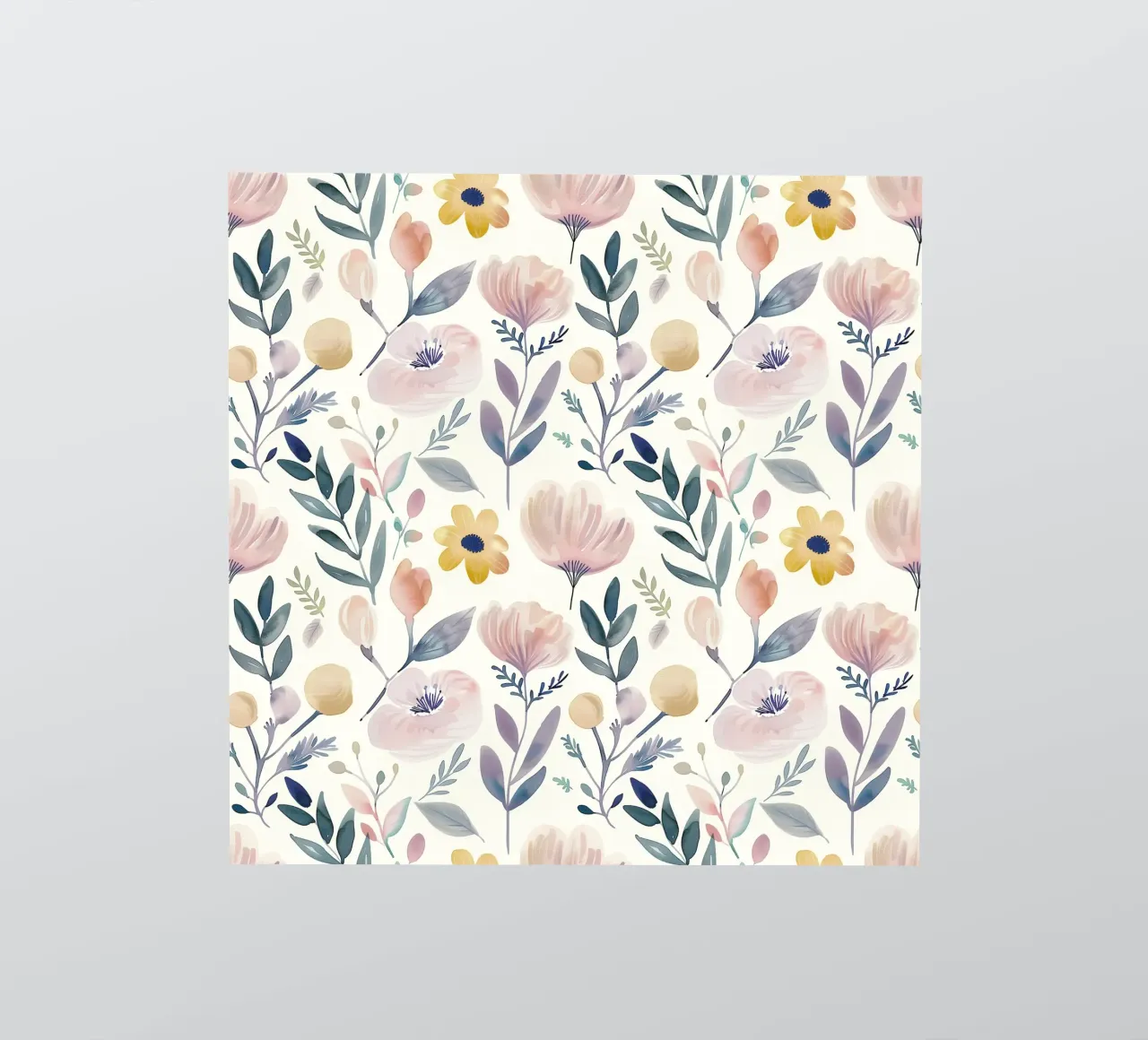 Boho Poppy Flower Vintage Botanical Abstract Spring Floral sticker by Gentle Echoes Art