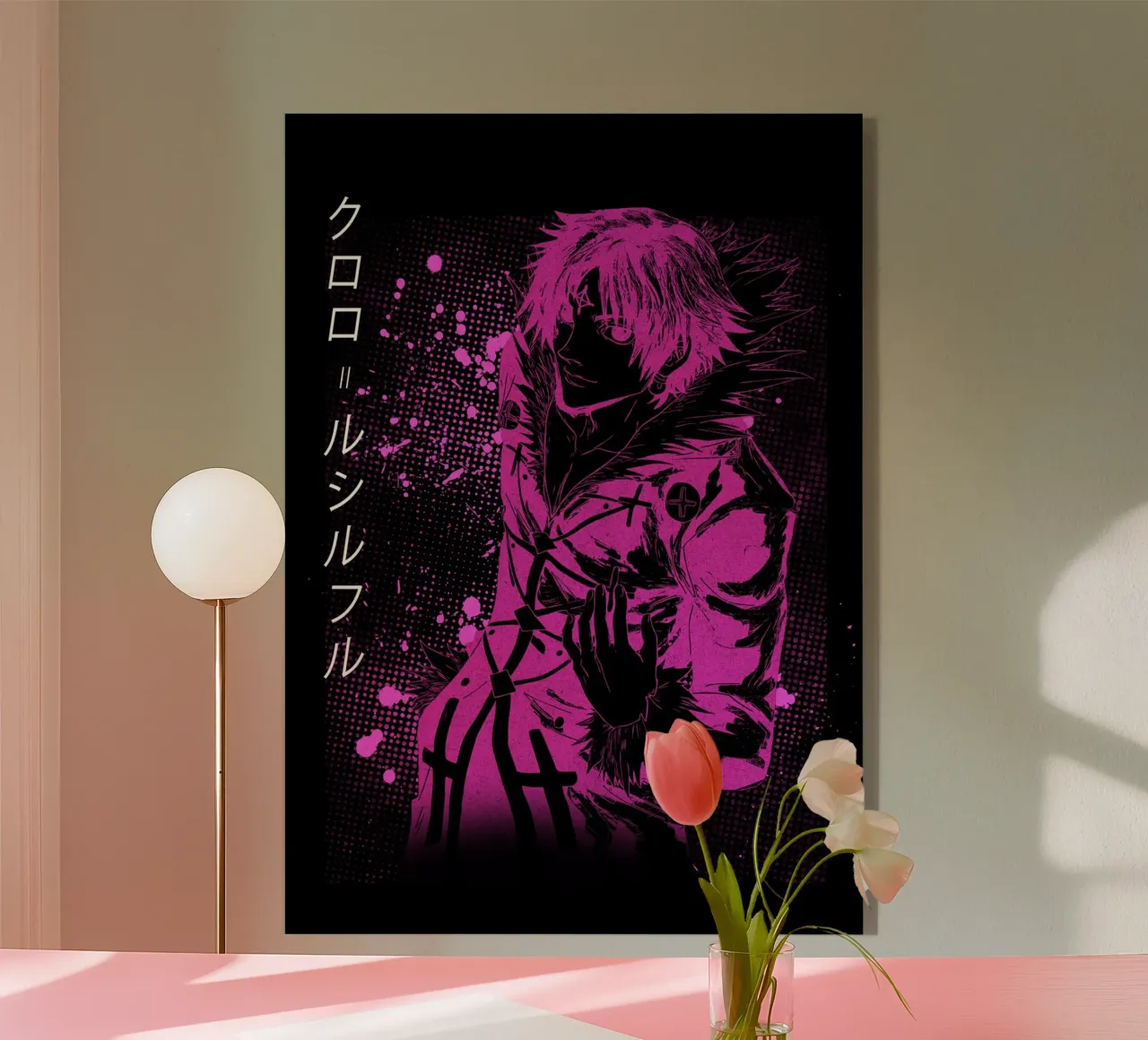 Chrollo Lucilfer plexiglass da Neonartstudio