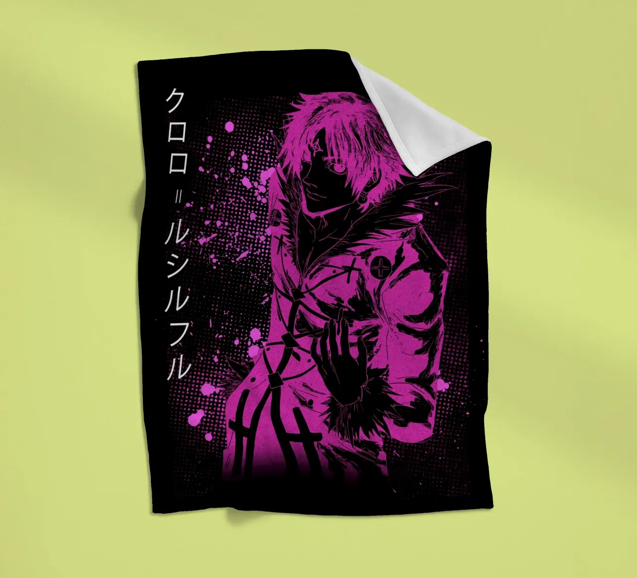 Chrollo Lucilfer coperta in pile da Neonartstudio