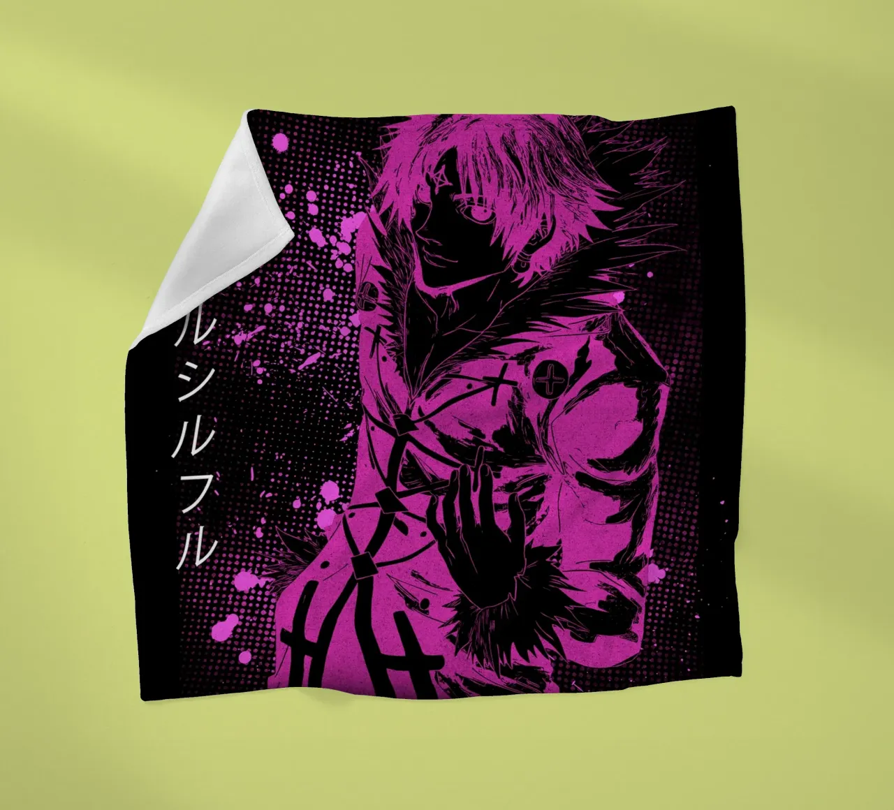 Chrollo Lucilfer coperta in pile da Neonartstudio