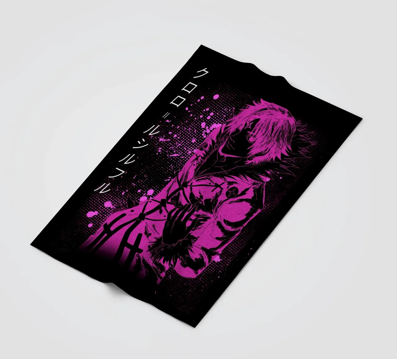 Chrollo Lucilfer coperta in pile da Neonartstudio