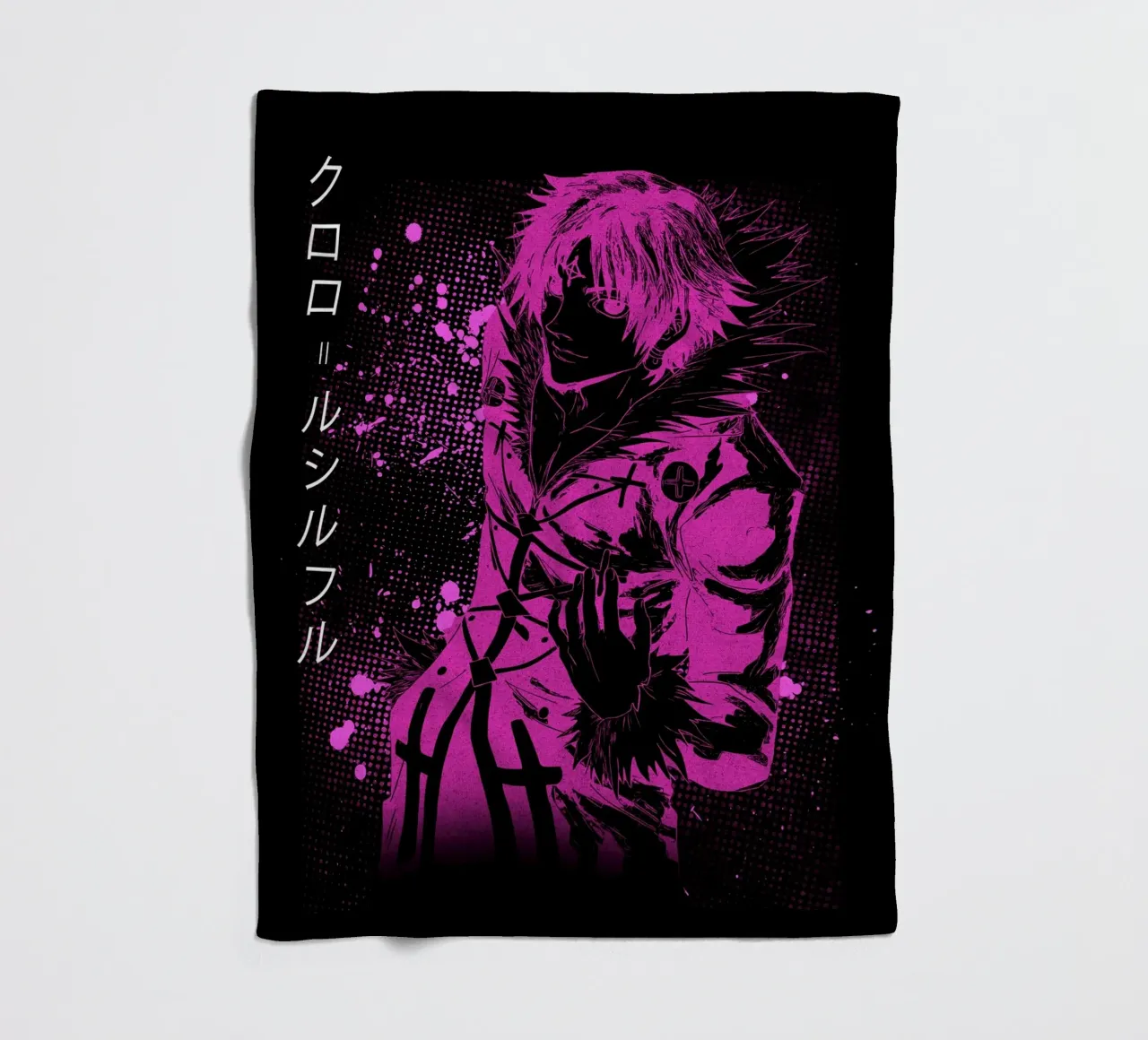 Chrollo Lucilfer coperta in pile da Neonartstudio