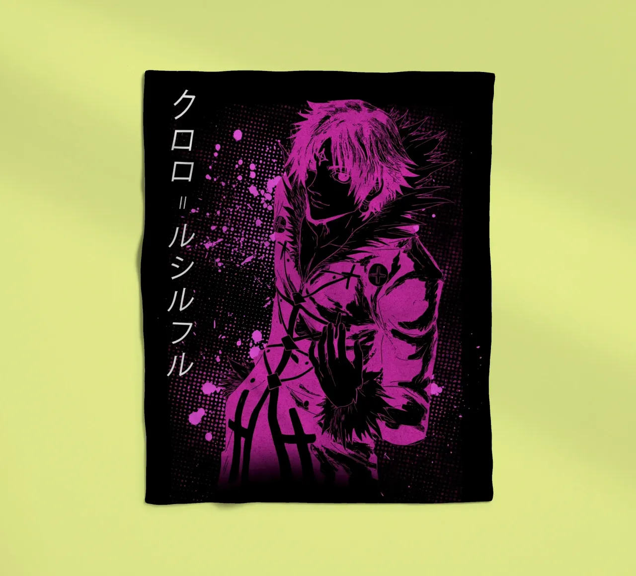 Chrollo Lucilfer coperta in pile da Neonartstudio