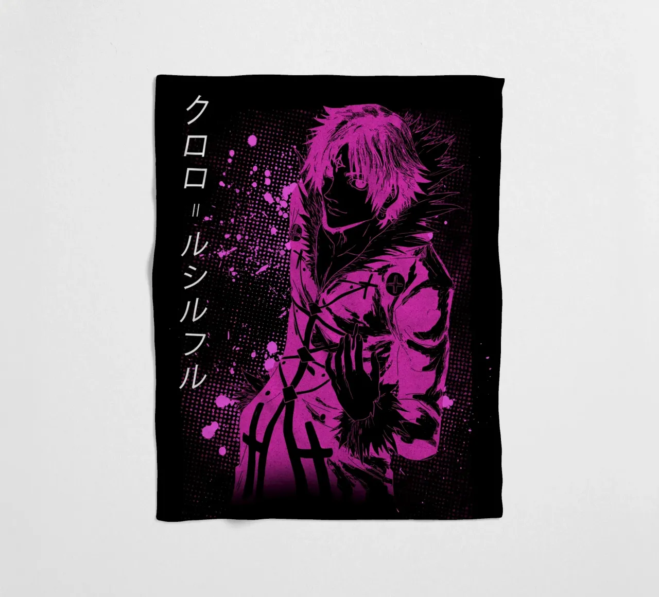 Chrollo Lucilfer coperta in pile da Neonartstudio