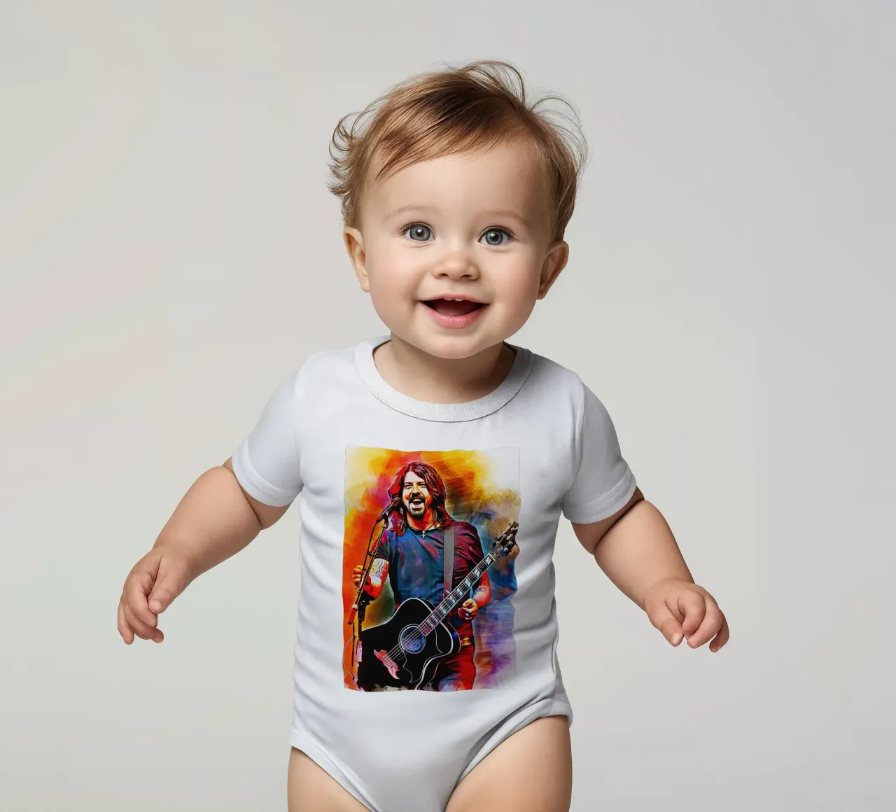 Dave Grohl body neonato maniche corte da HopeStudio