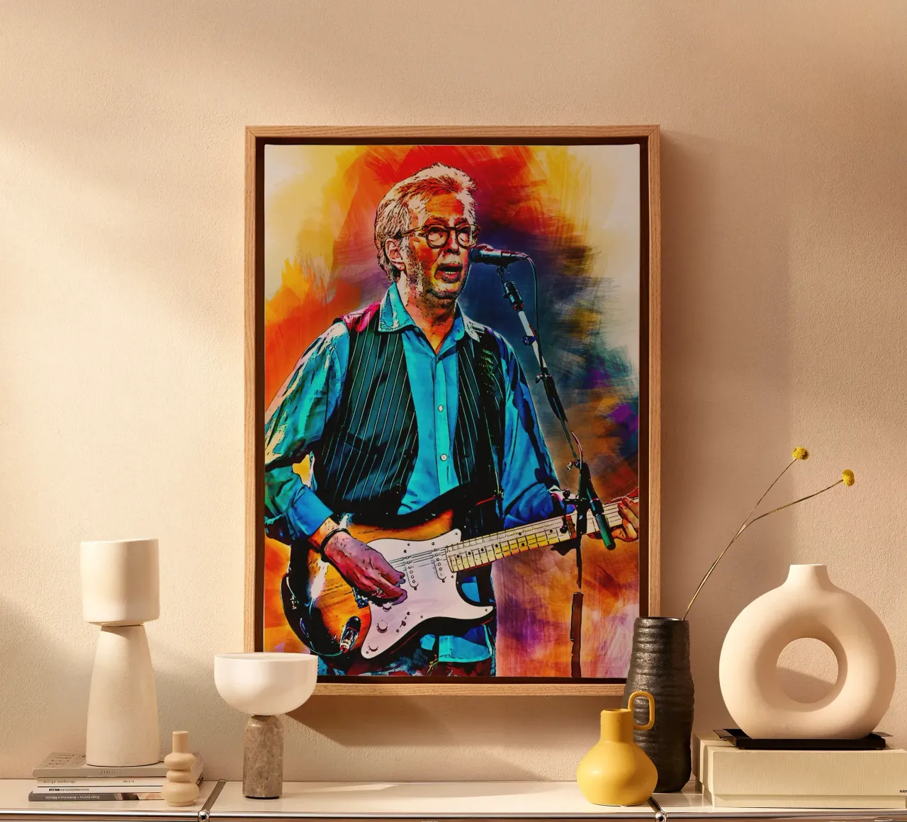 Eric Clapton tela con Cornice a cassetta da HopeStudio