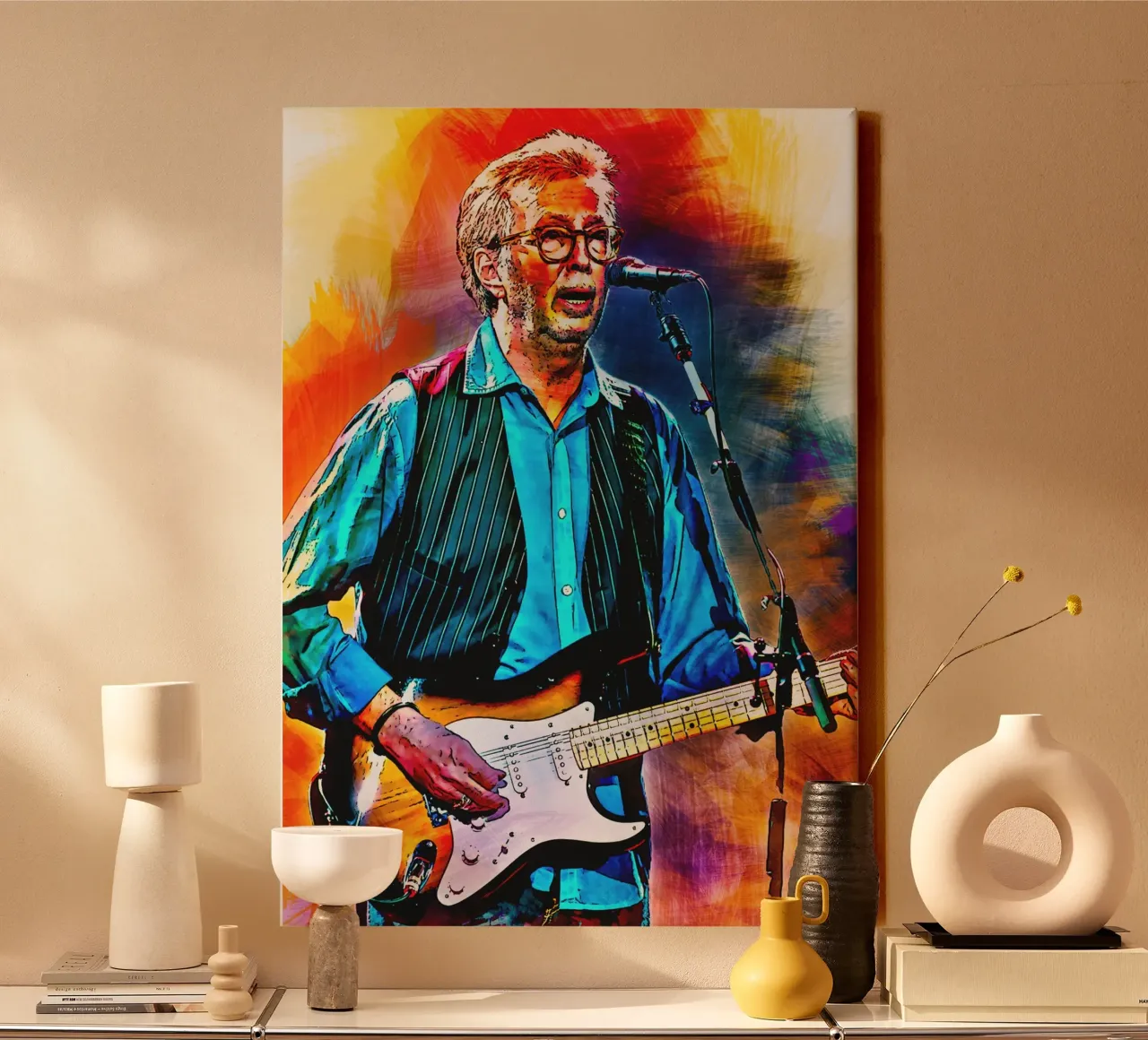 Eric Clapton tela con Cornice a cassetta da HopeStudio