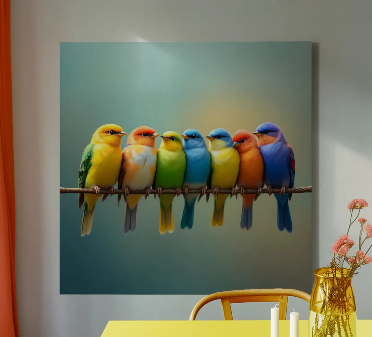 on the wire canvas with Floater frame by Art Digital Visuel