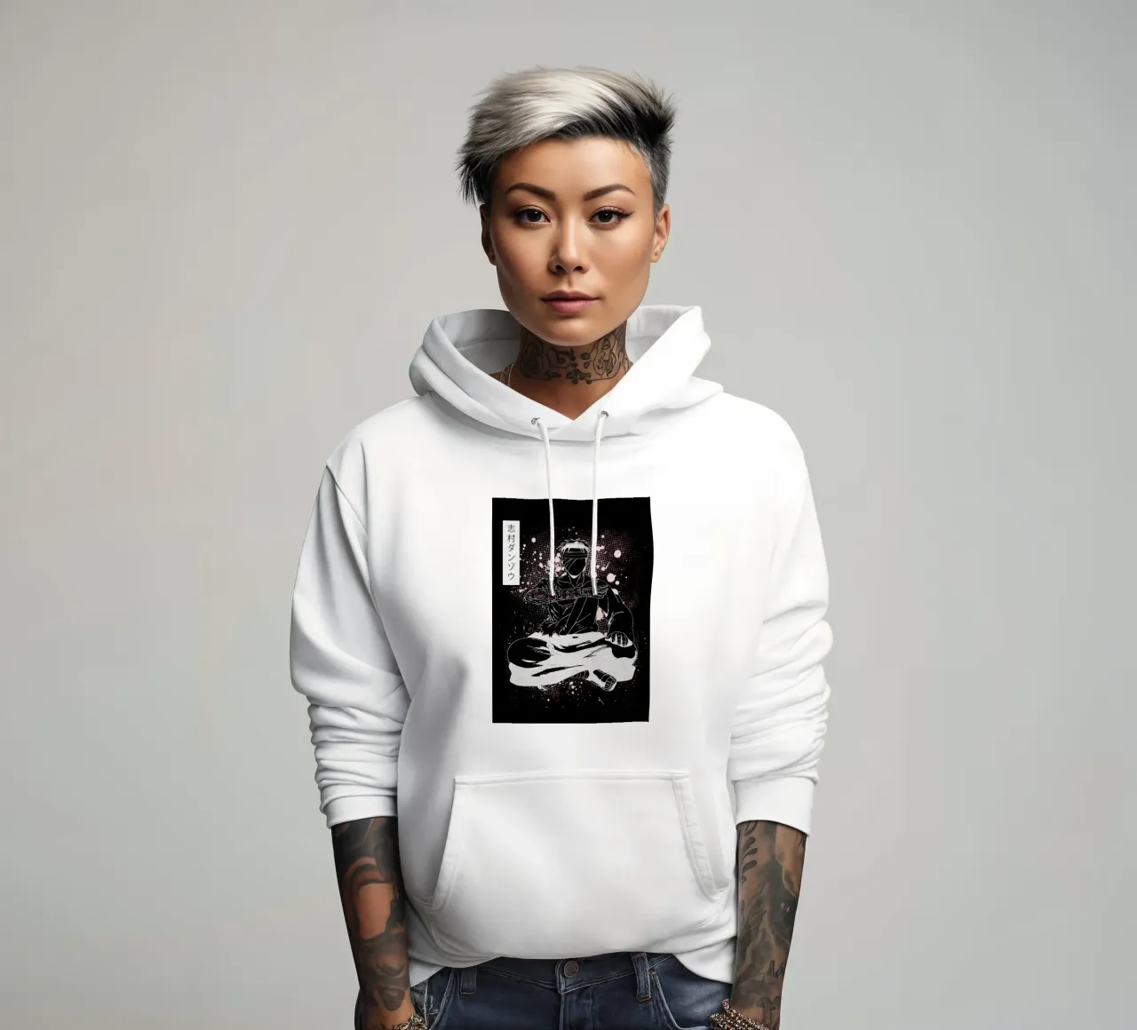 Danzo Shimura Naruto felpa con cappuccio da Neonartstudio