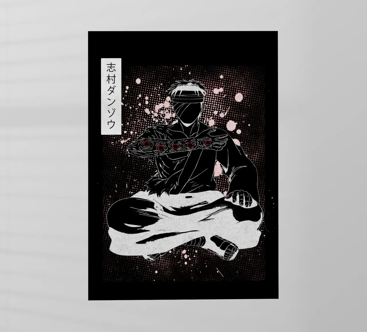 Danzo Shimura Naruto pellicola backlit da Neonartstudio