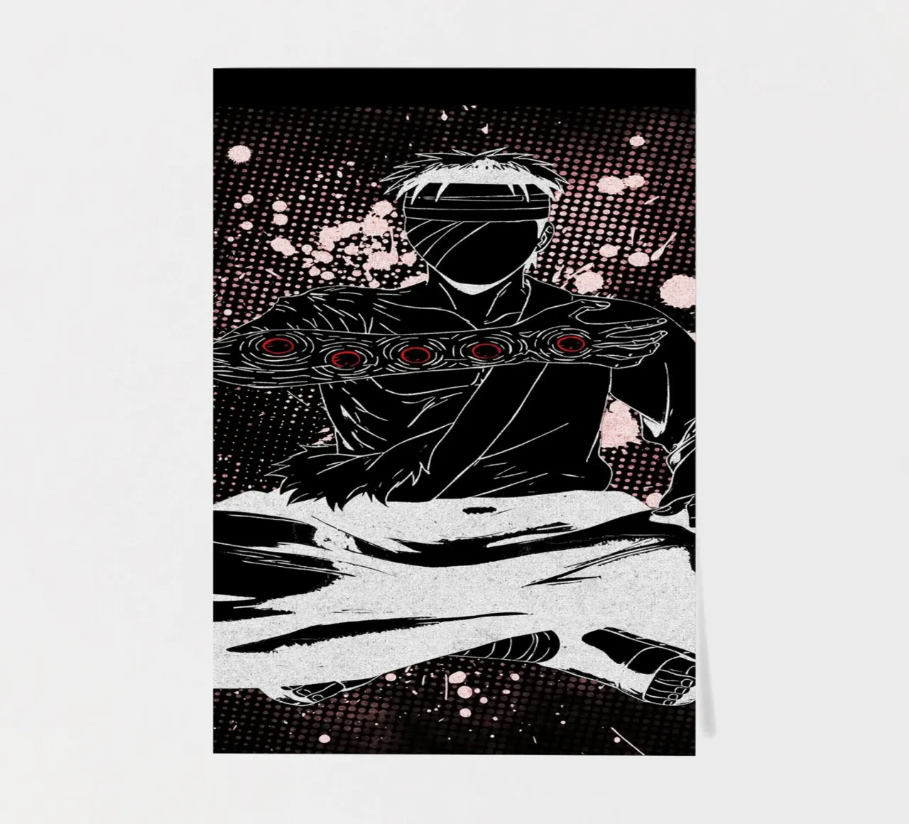 Danzo Shimura Naruto sticker sheet by Neonartstudio
