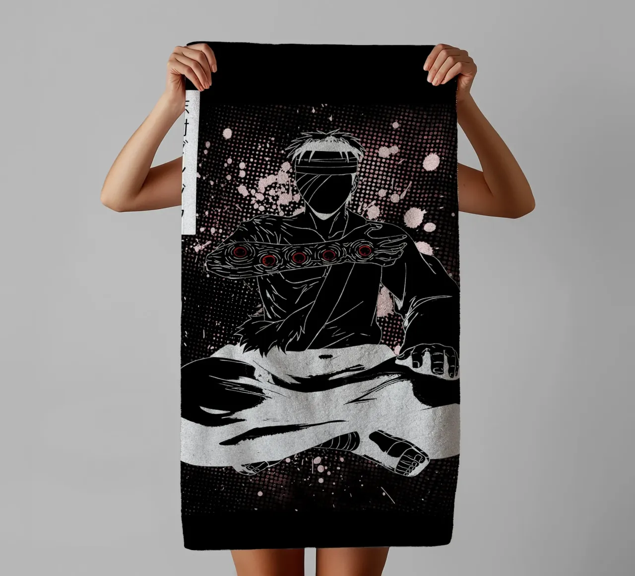 Danzo Shimura Naruto asciugamano da bagno da Neonartstudio