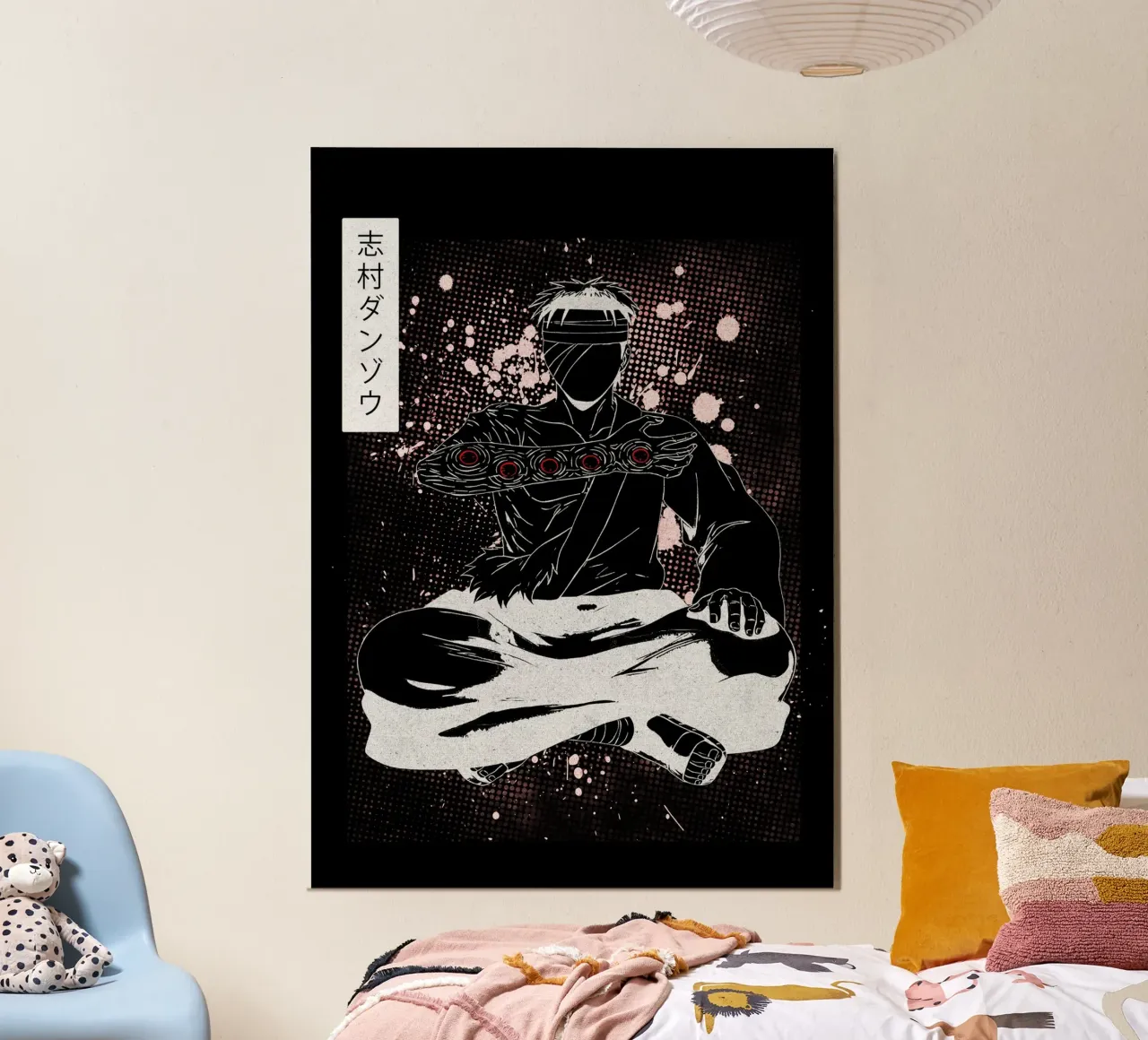 Danzo Shimura Naruto alluminio dibond da Neonartstudio