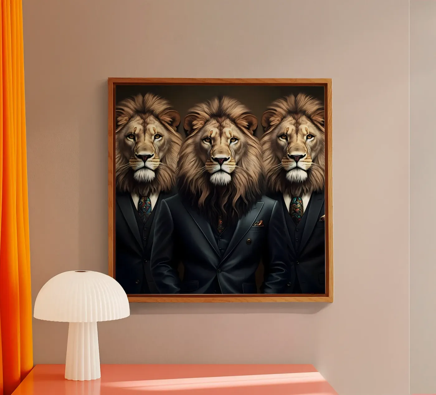the royal lion plexiglass da Art Digital Visuel