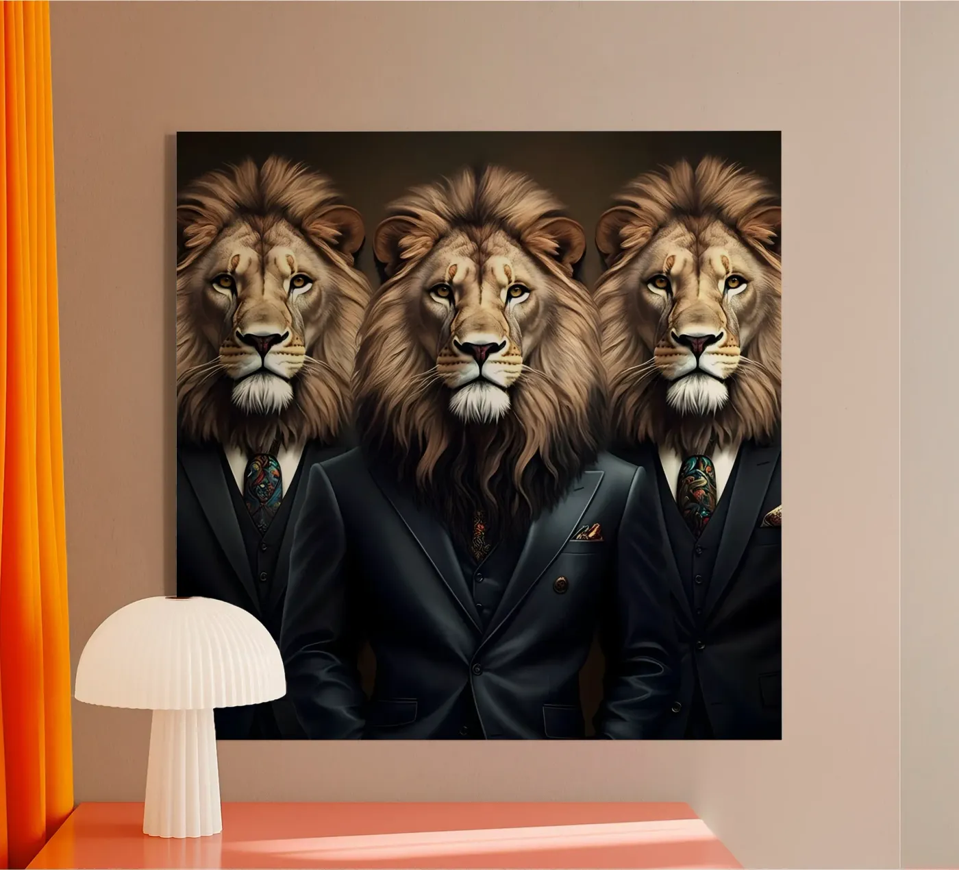 the royal lion plexiglass da Art Digital Visuel