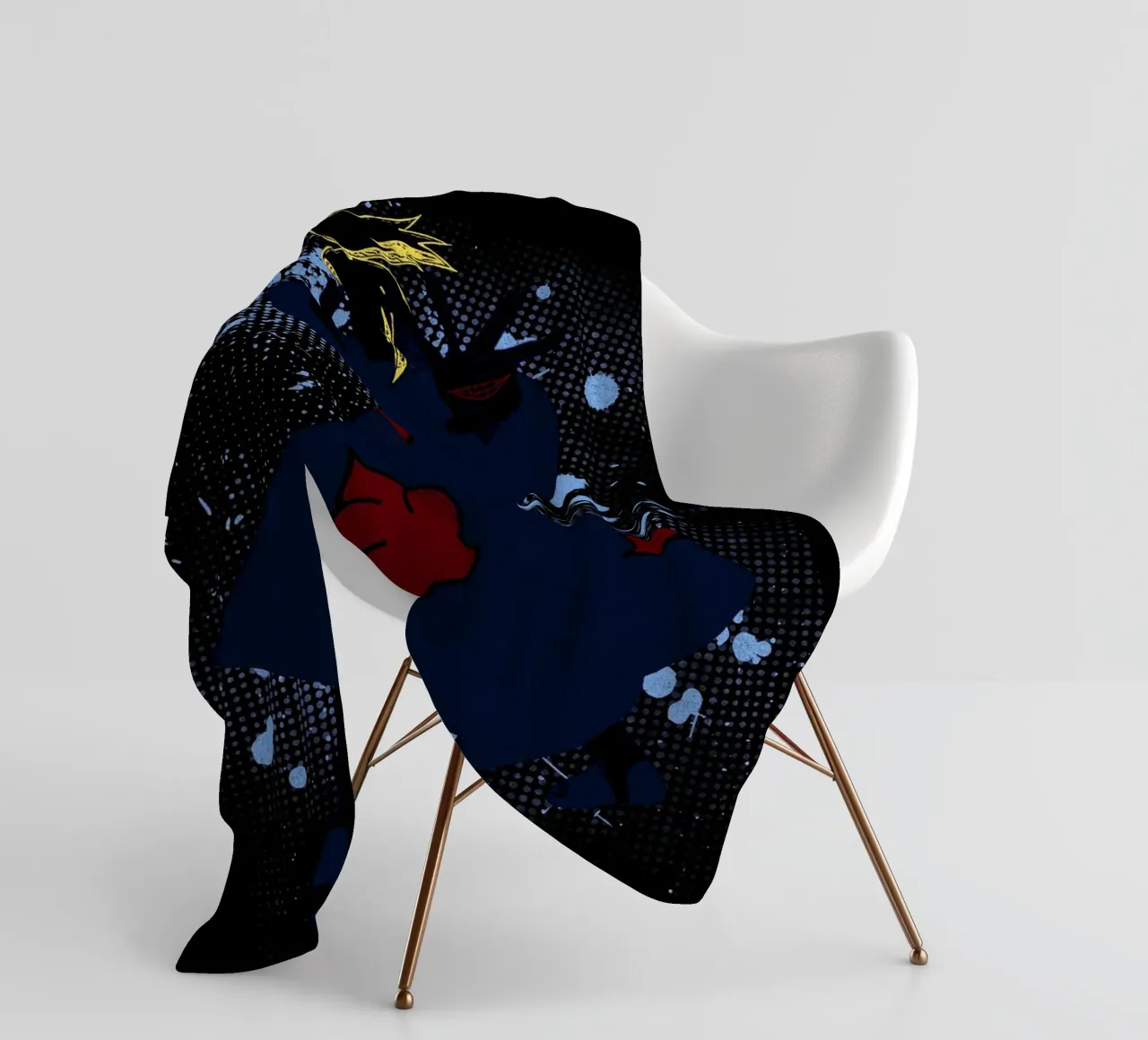 Deidara fleece blanket by Neonartstudio