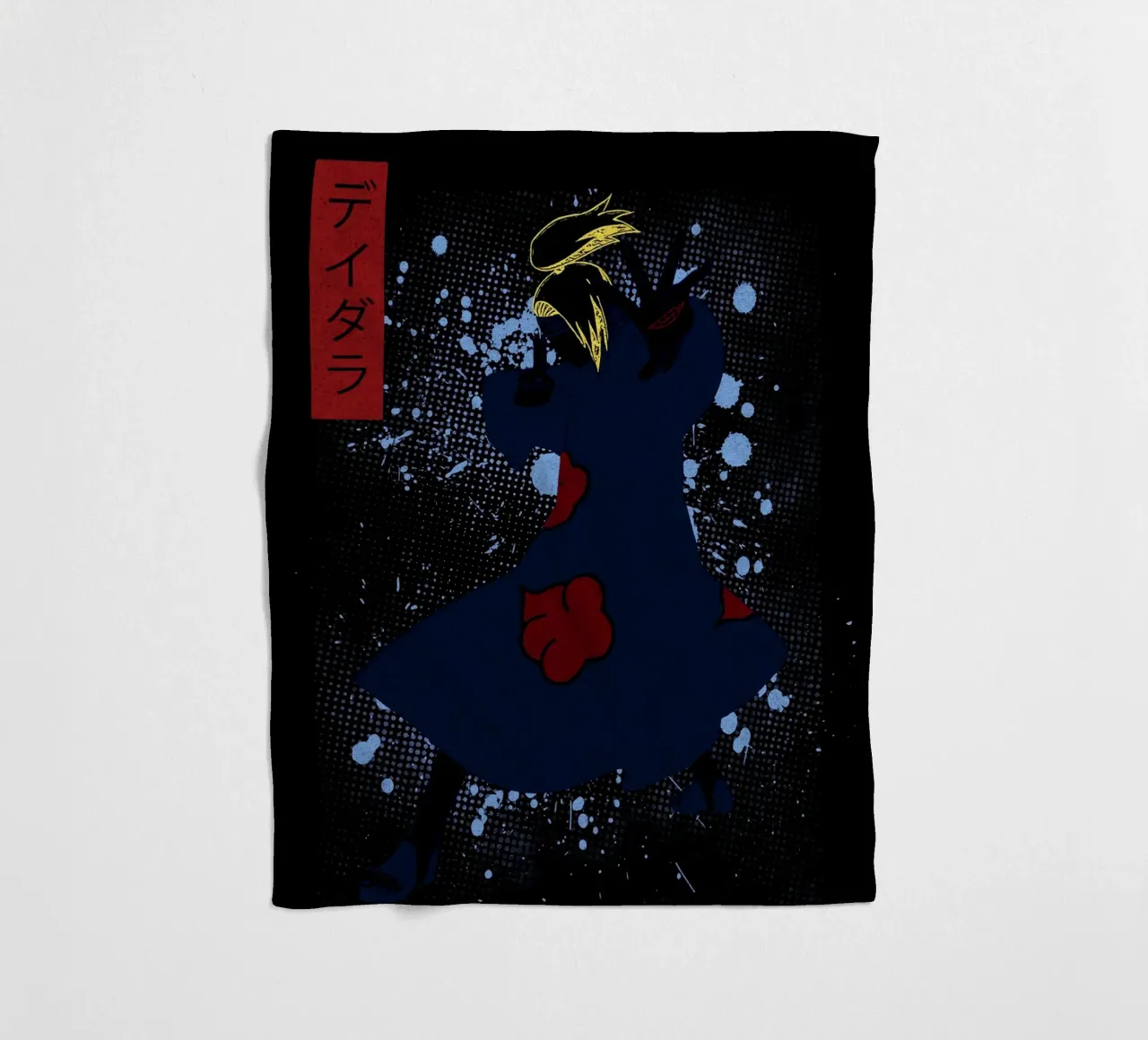 Deidara fleece blanket by Neonartstudio